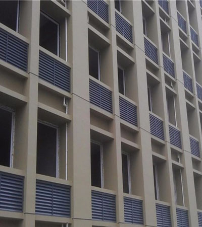小区外墙通风百叶窗